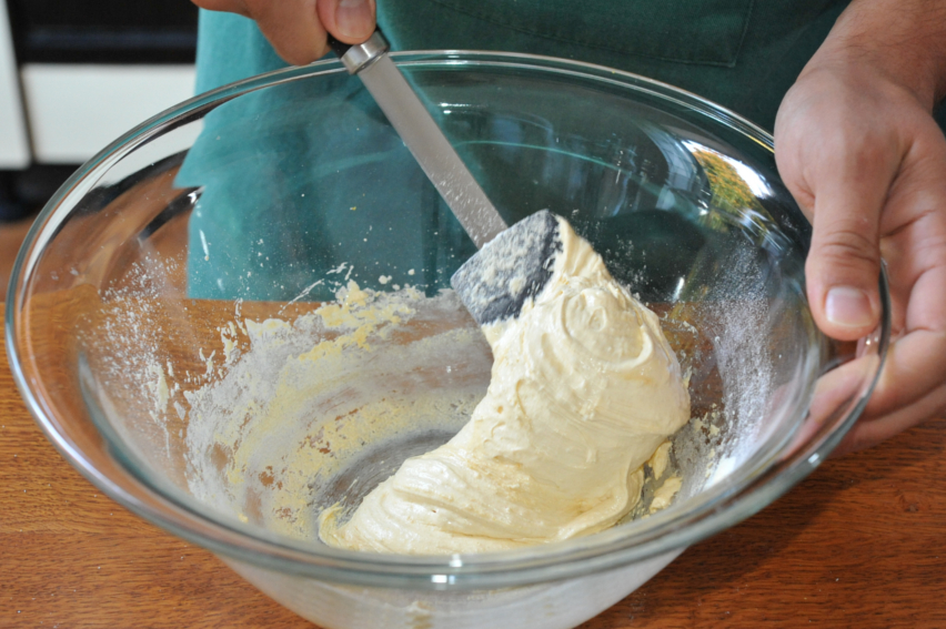 Gluten-free Sardinian Savoiardi: Folding in the Flour