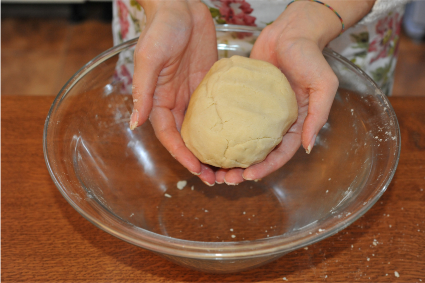 Gluten-free Scottish Shortbread: Ball of Dough